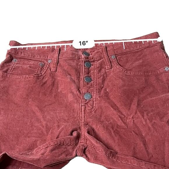 Madewell Cali Demi-Boot Jeans in Corduroy: Button-Front Edition Sz 30 NEW - Picture 13 of 15